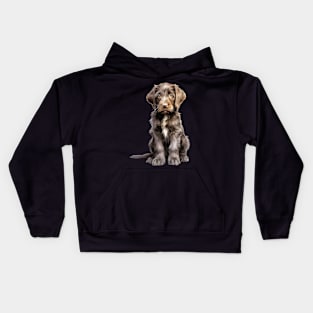 Puppy German Wirehaired Pointer Kids Hoodie